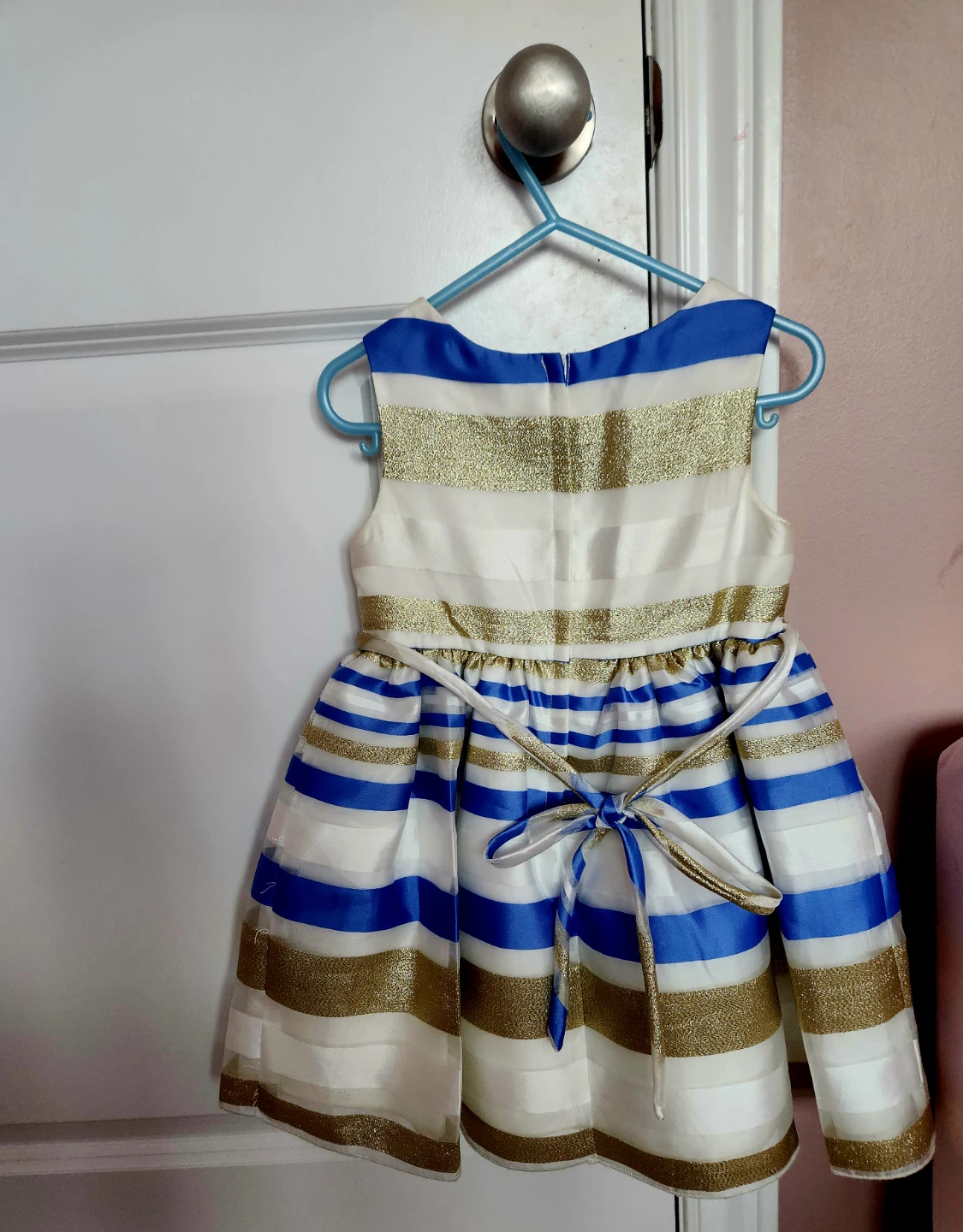 Toddler 3t blue golden dress - photo 2