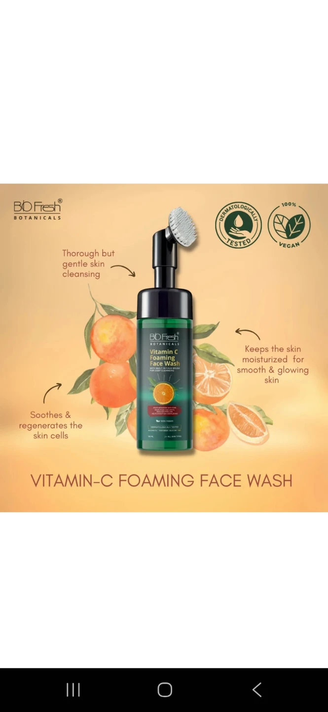 BD Fresh Vitamin C Foaming Face Wash