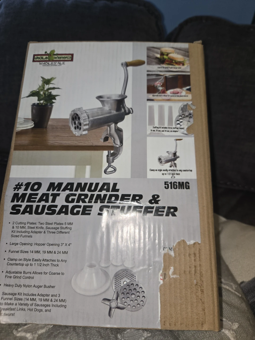 #10 Manual Meat Grinder & Sausage Stuffer