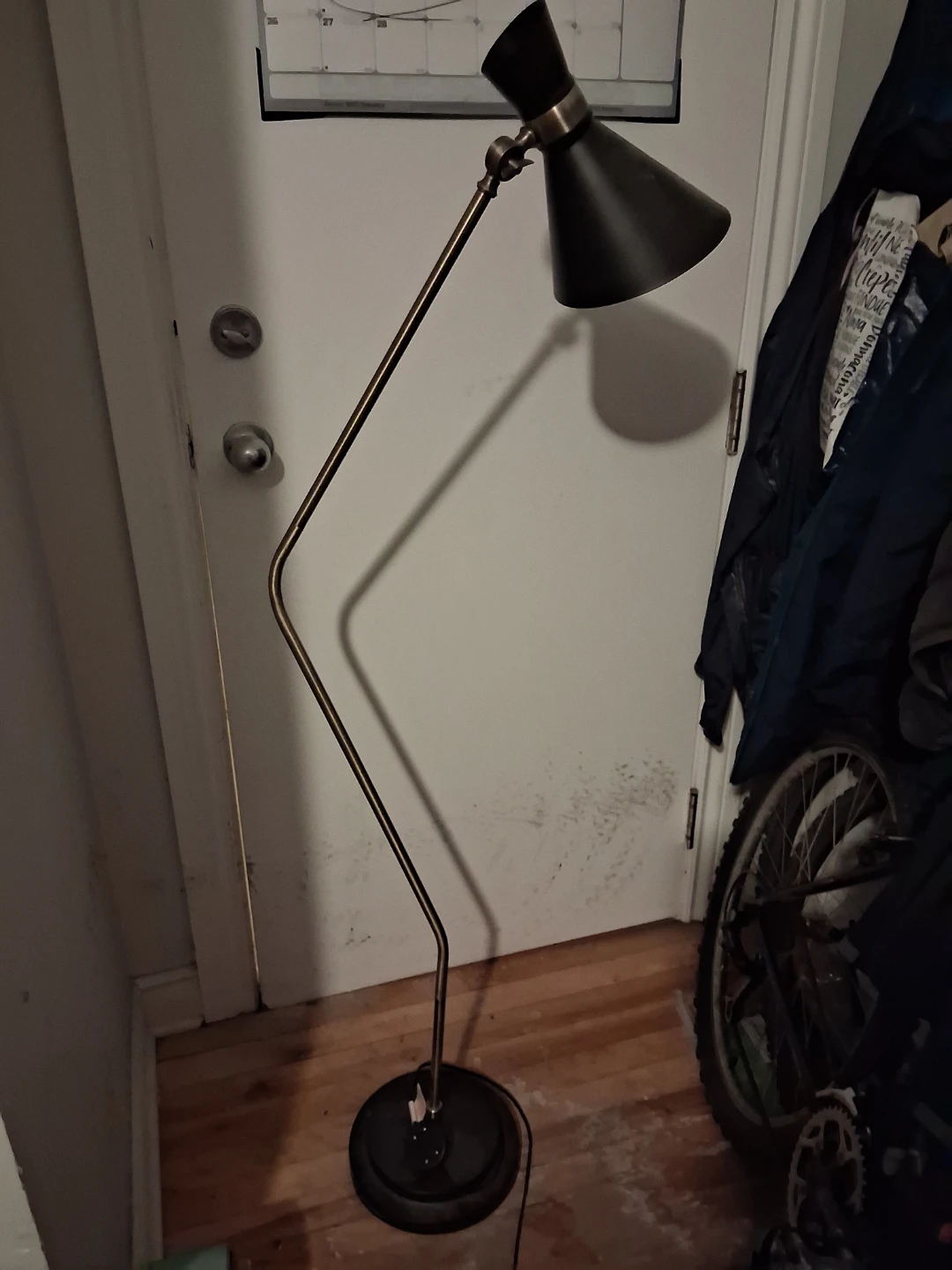 Black Adjustable Floor Lamp