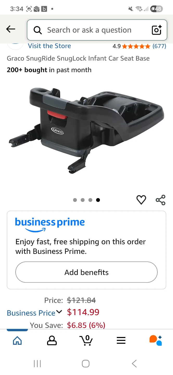 Graco SnugRide SnugLock Infant Car Seat Base