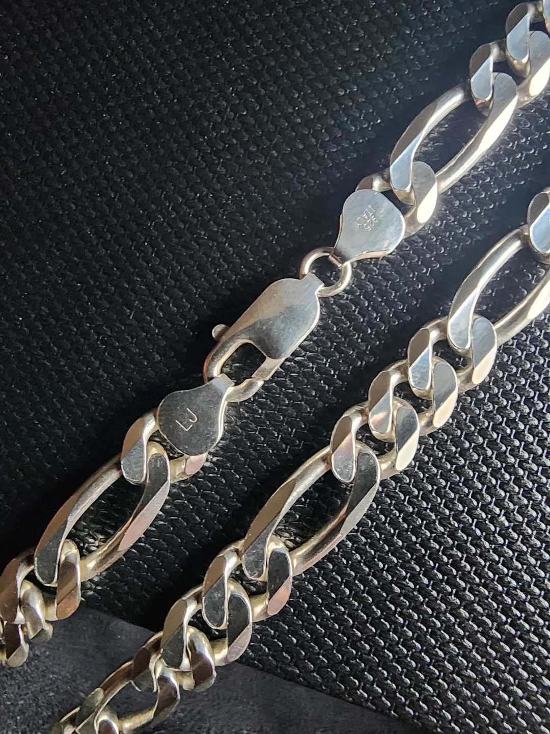 Italian Diamond Cut Figaro Necklace - photo 5