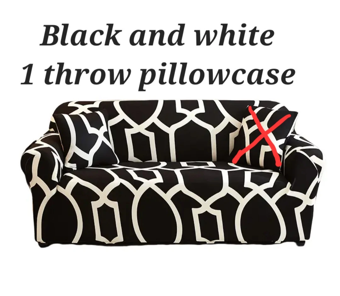 Sofa Cover with Throw Pillowcase