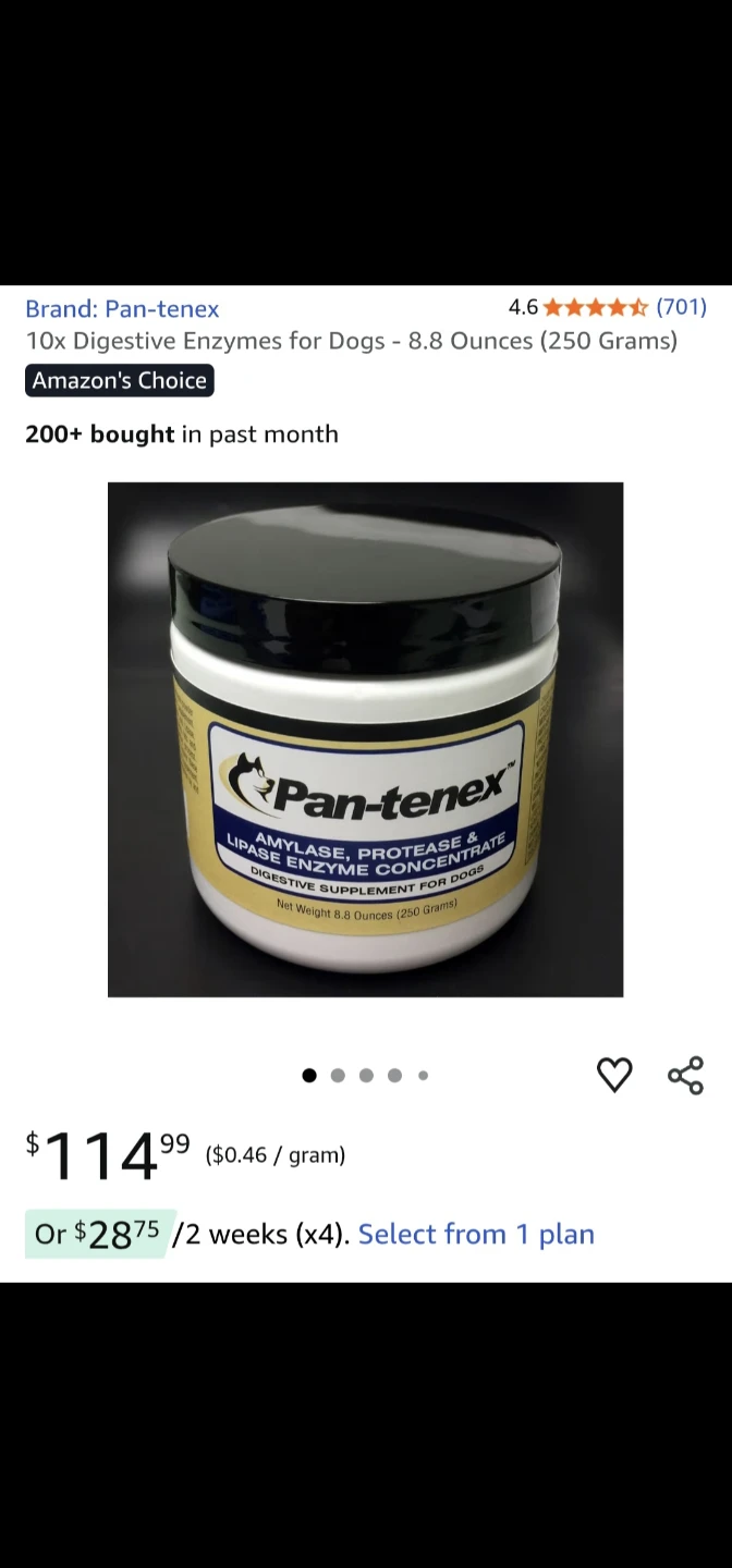 PAN-TENEX Digestive Enzymes for Dogs - photo 4