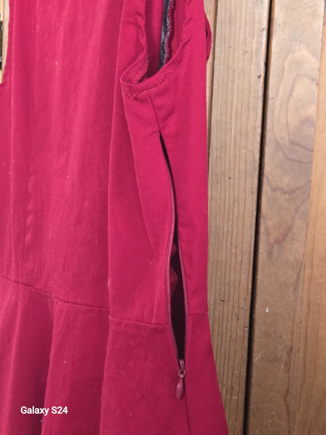 CHIN Red Sleeveless Polka Dot Dress - Medium - photo 4