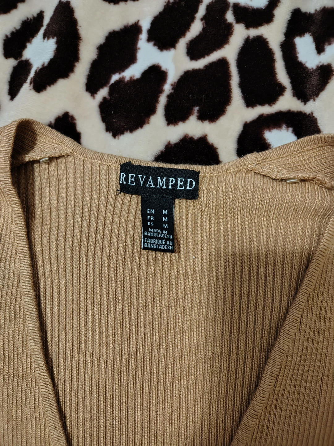 Revamped Ribbed Wrap Sweater - size M - photo 3