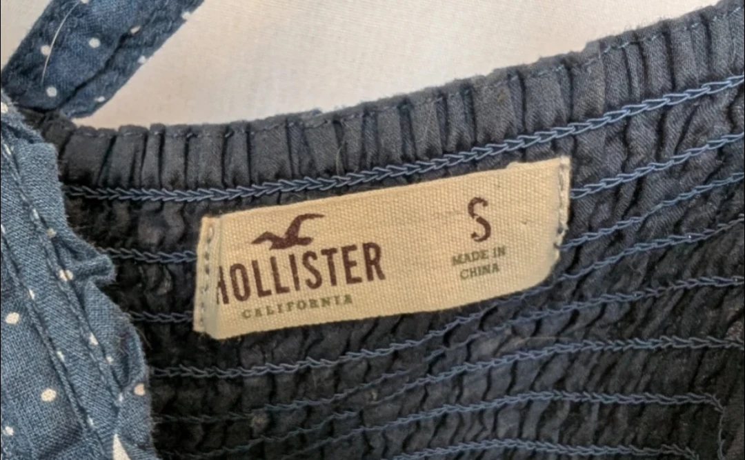 Hollister Blue Polka Dot Sundress - Size S - photo 3