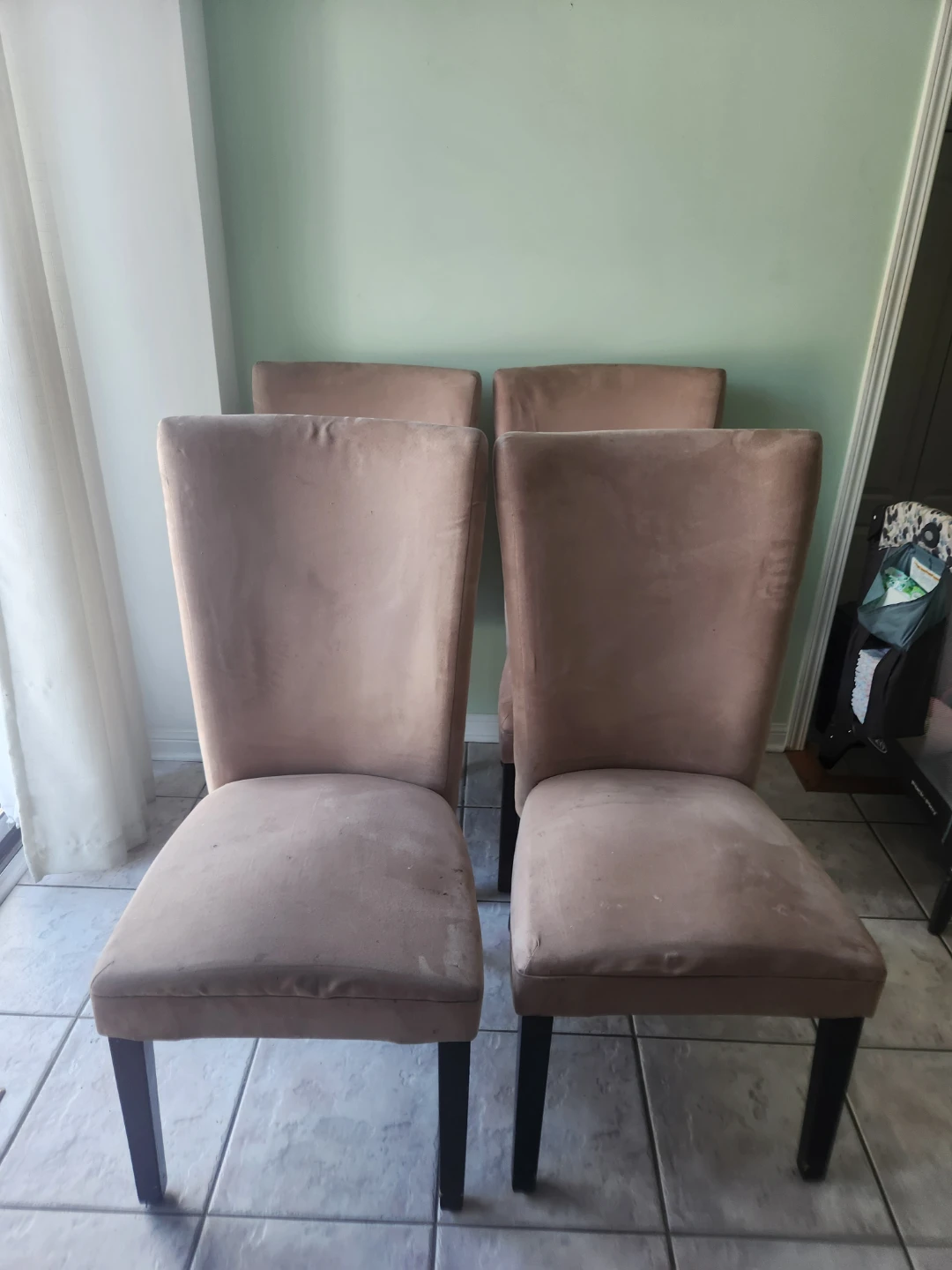 Set of 4 Upholstered Dining Chairs