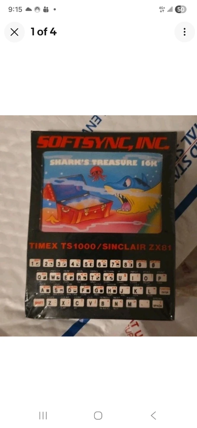 Softsync Shark's Treasure 16K for Timex TS1000/Sinclair ZX81 - photo 2