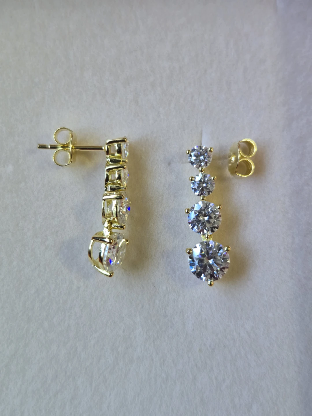 925 Silver Moissanite 2.00CTW Earrings
