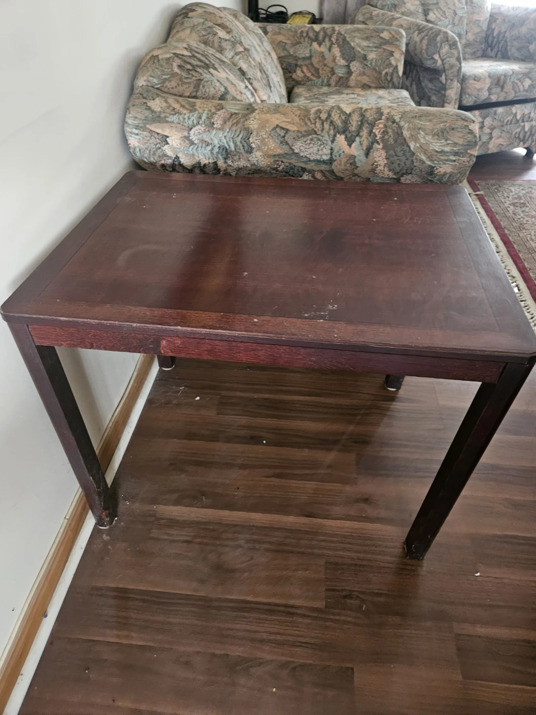 Dark Wood Side Table - photo 2