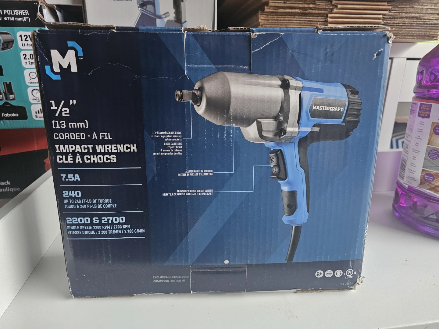 Mastercraft 7.5A Corded Impact Wrench - photo 2
