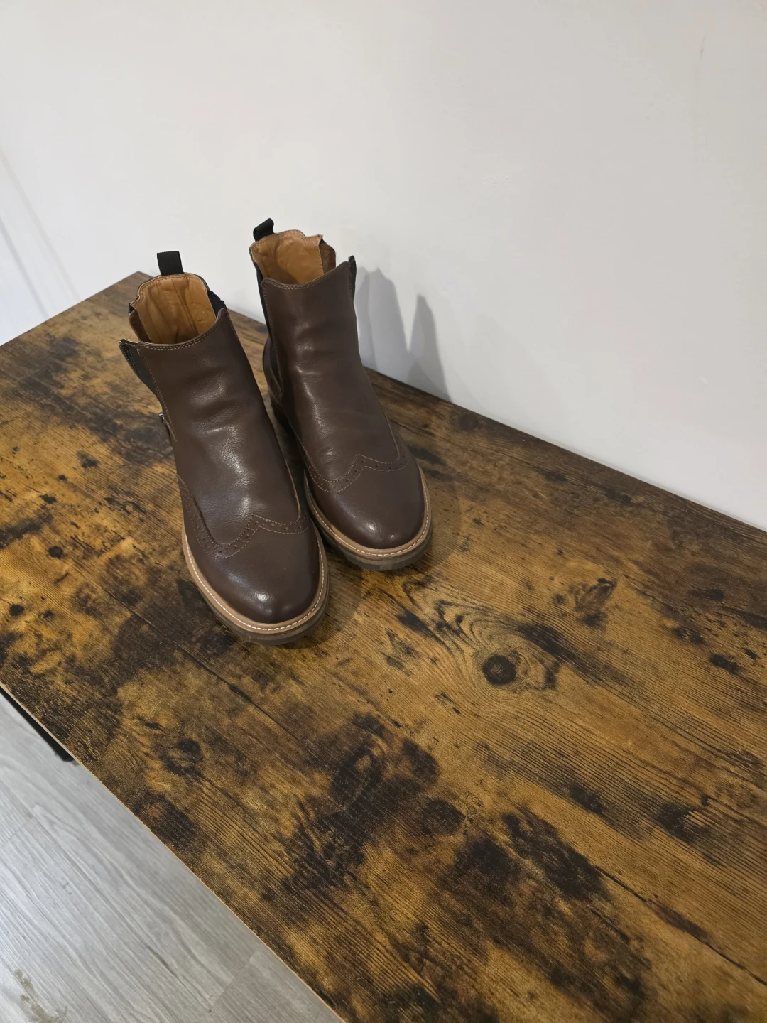 Calvin Klein Jeans Brown Leather Boots - photo 2