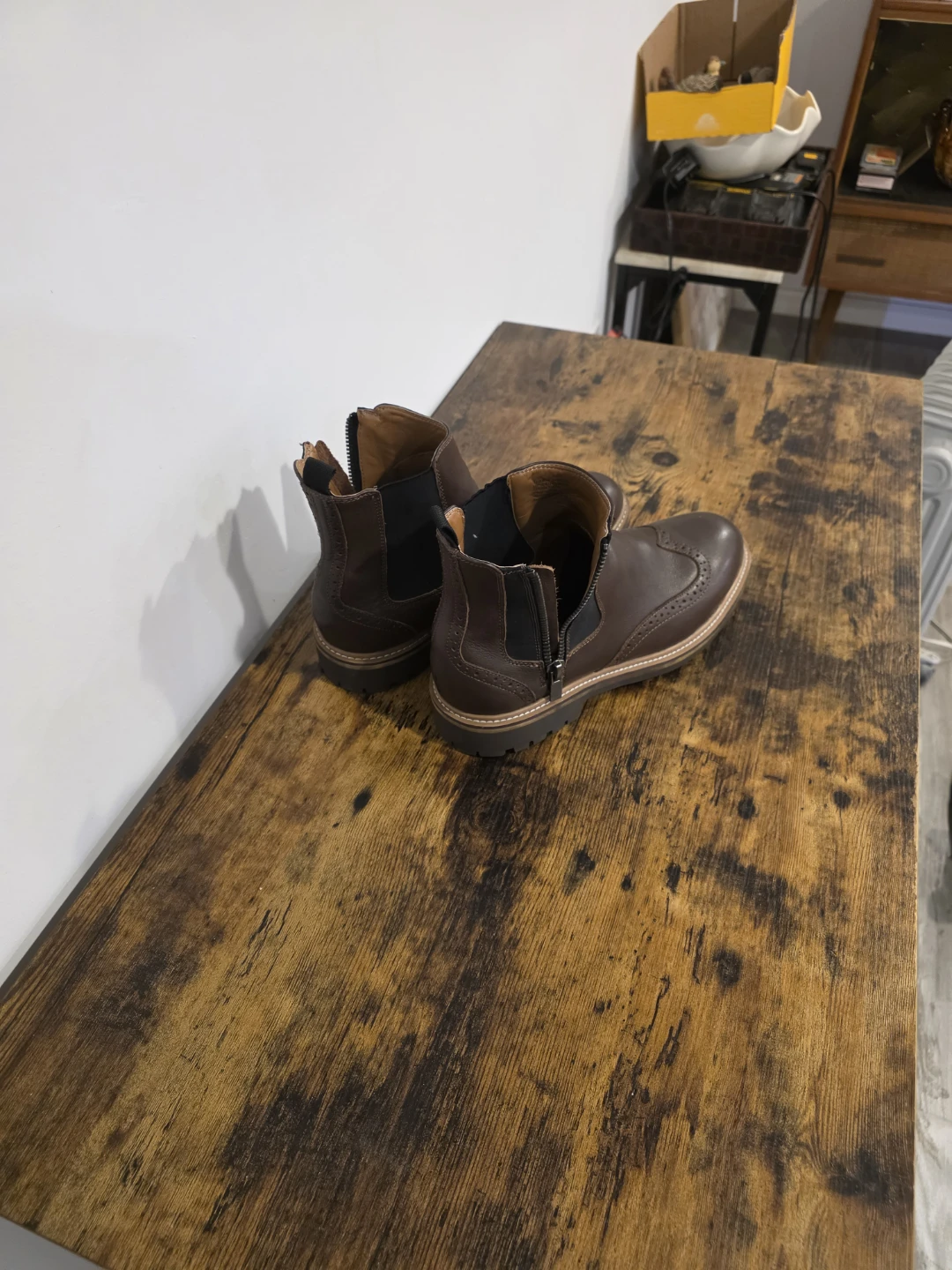 Calvin Klein Jeans Brown Leather Boots - photo 3
