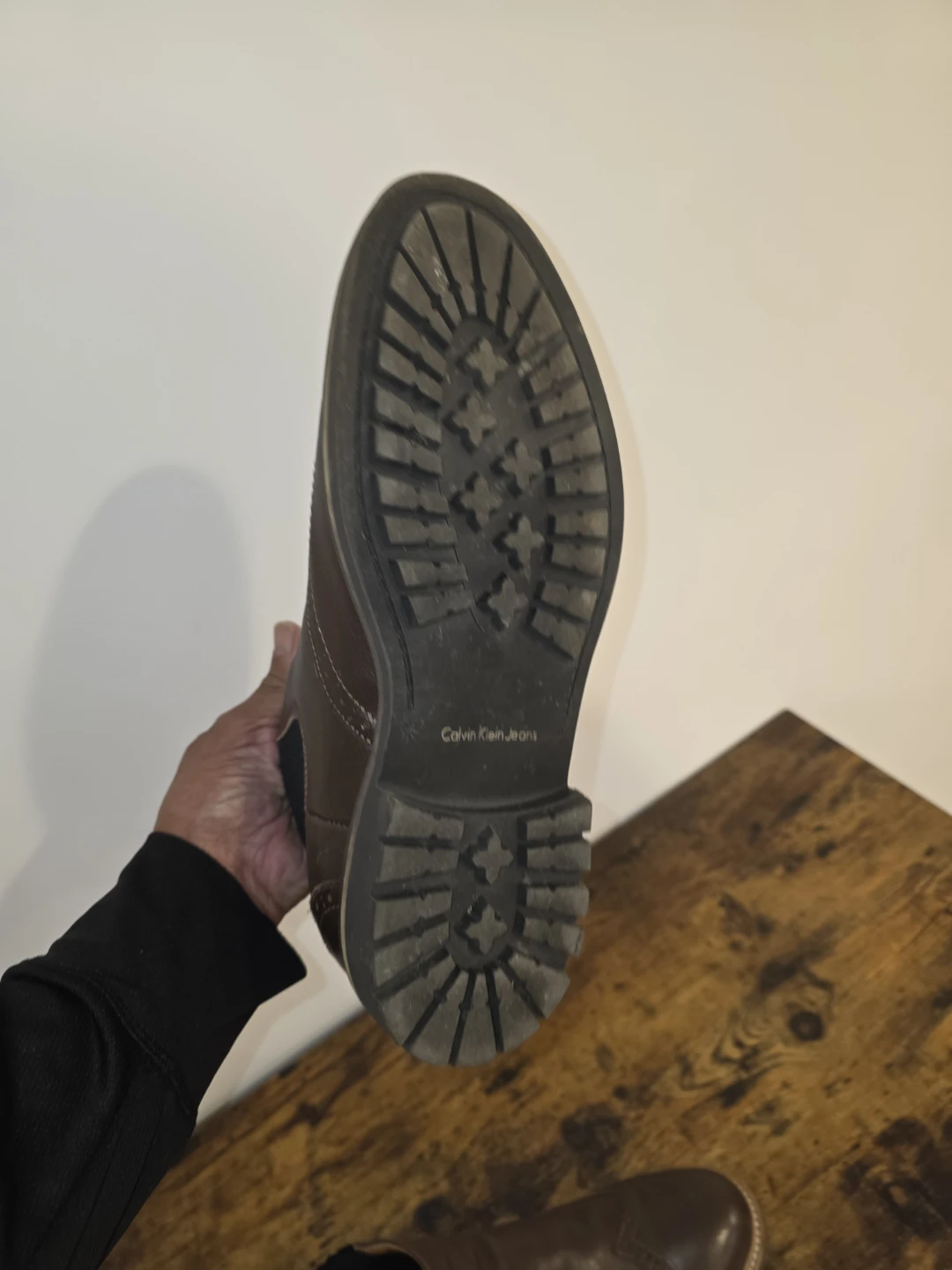 Calvin Klein Jeans Brown Leather Boots - photo 5