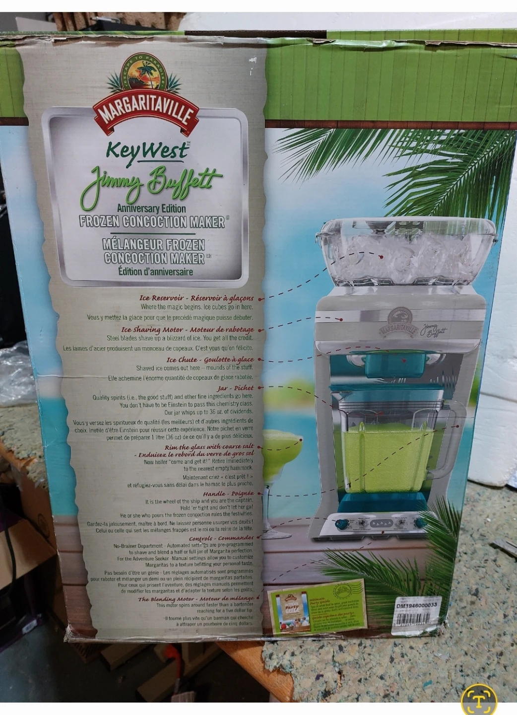 Margaritaville Key West Jimmy Buffett Frozen Concoction Maker - photo 5