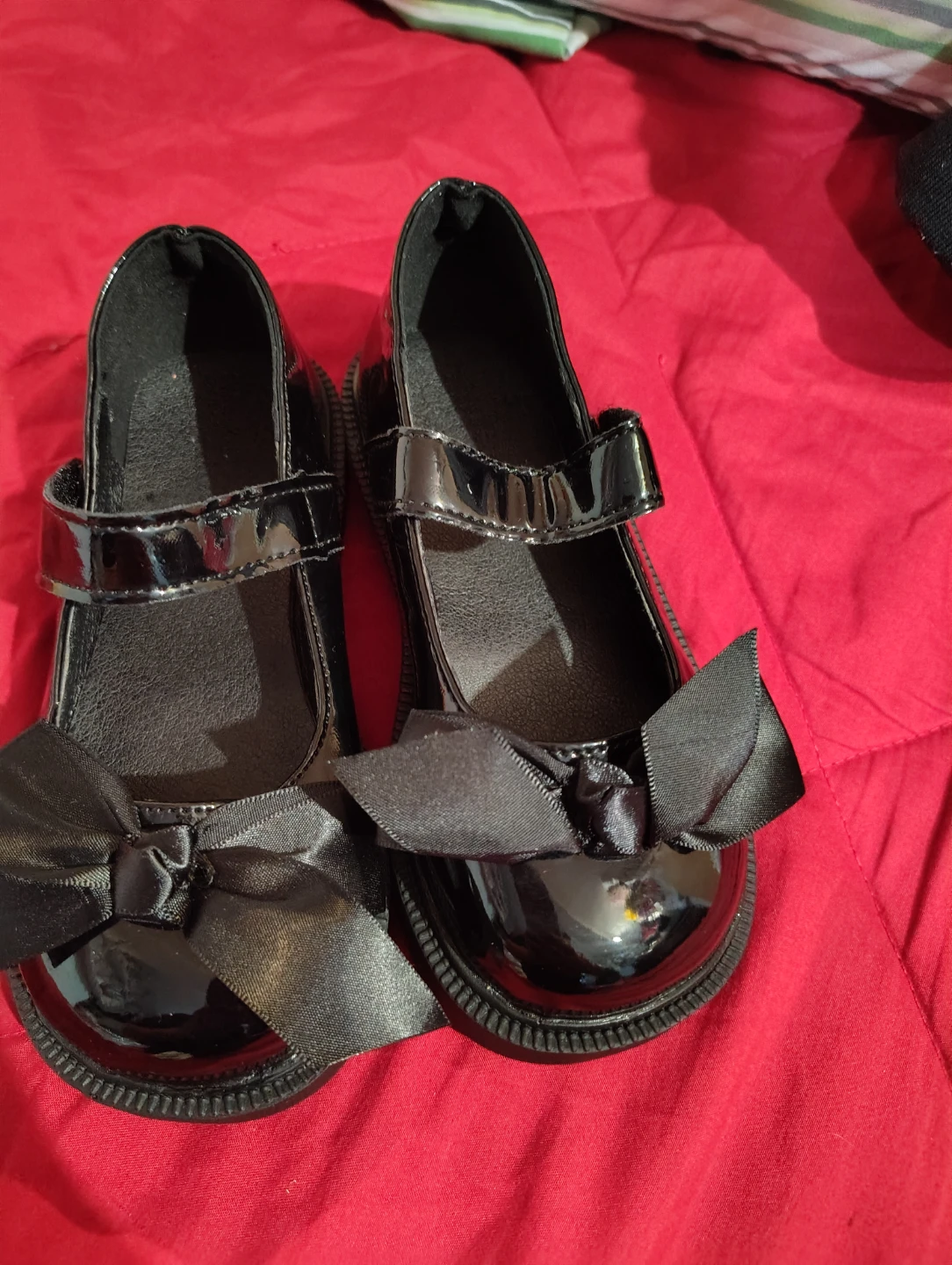 Girls Black Patent Leather Dress Shoes Size 9