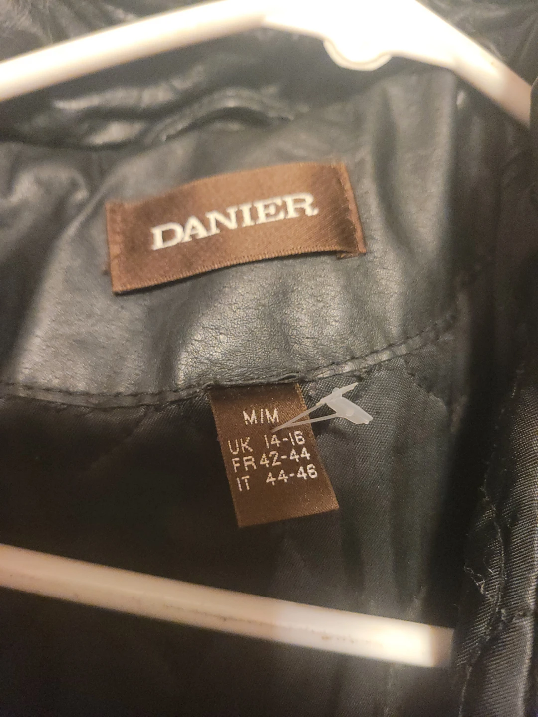 Danier Black Leather Hooded Coat - Size M - photo 2