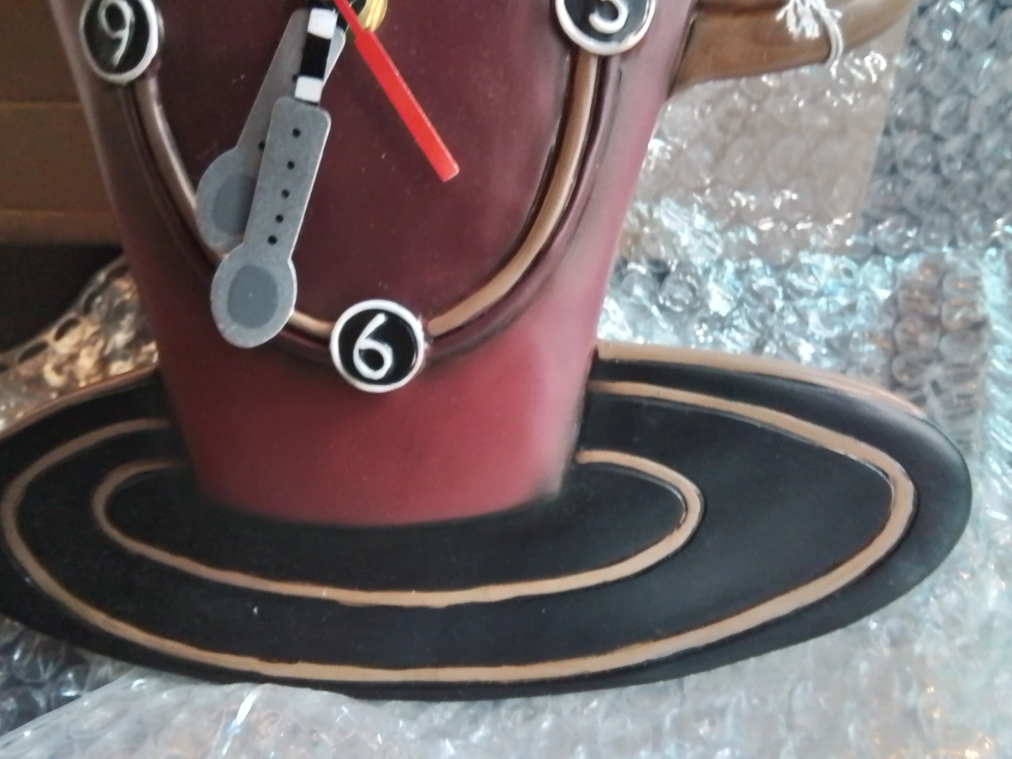 Enesco Allen Designs "Cozy Cafe" whimsical coffee cup wall clock - photo 4