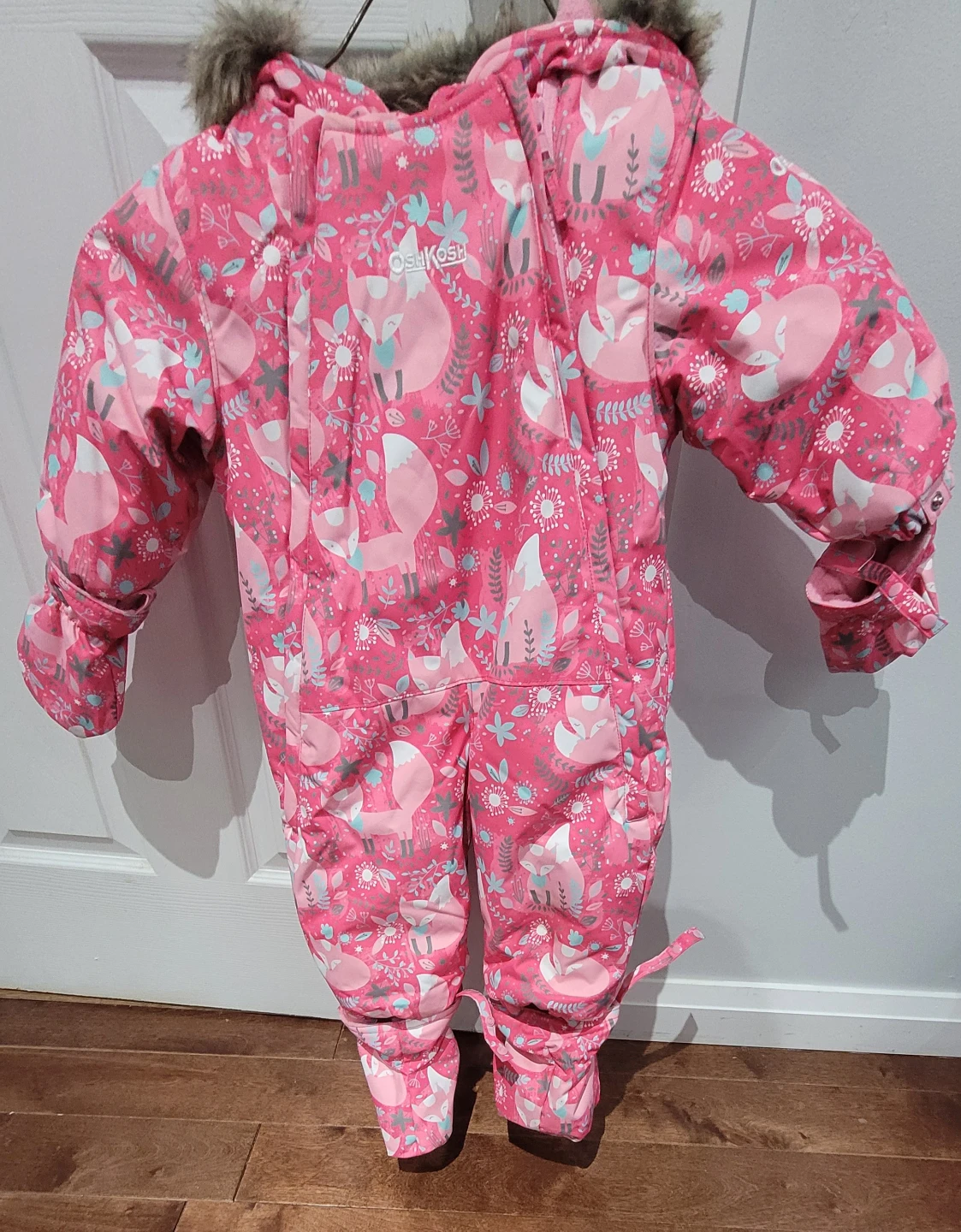 12 months girl OshKosh Bgosh Pink Fox Snowsuit - photo 2