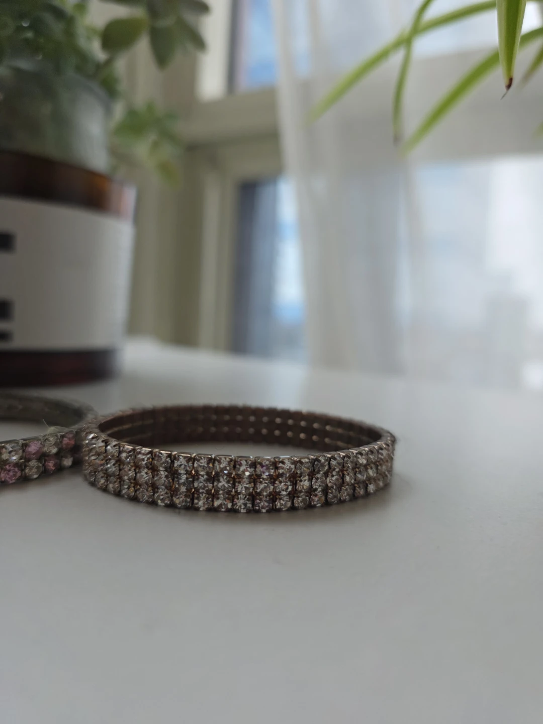 Rhinestone Stretch Bracelets - Set of 2 - photo 3