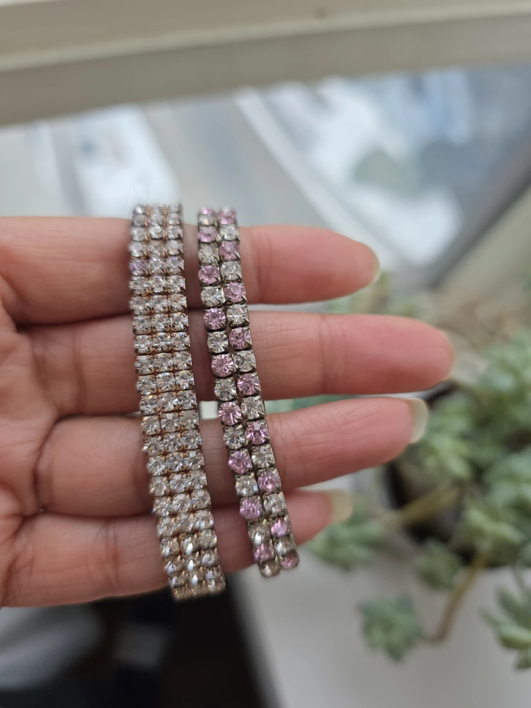 Rhinestone Stretch Bracelets - Set of 2 - photo 4