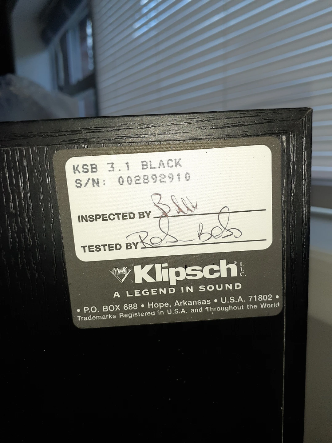 Klipsch KSB 3.1 Black Speakers bookshelf pair - photo 2