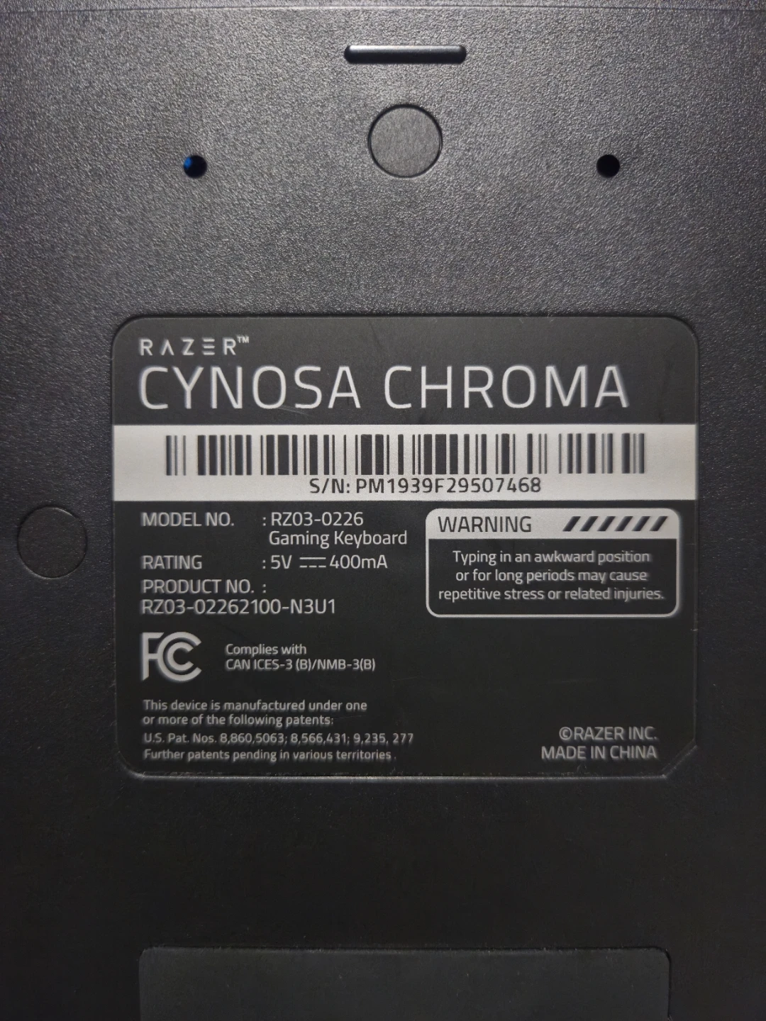 Razer Cynosa Chroma Gaming Keyboard - photo 2