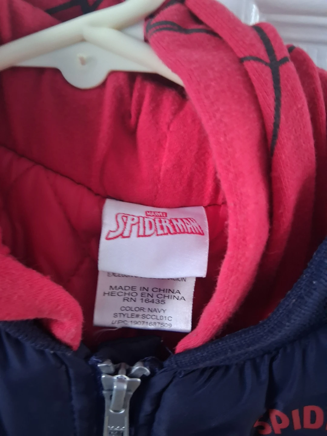 Marvel Spider-Man Navy Blue Bomber Jacket for Kids - photo 3