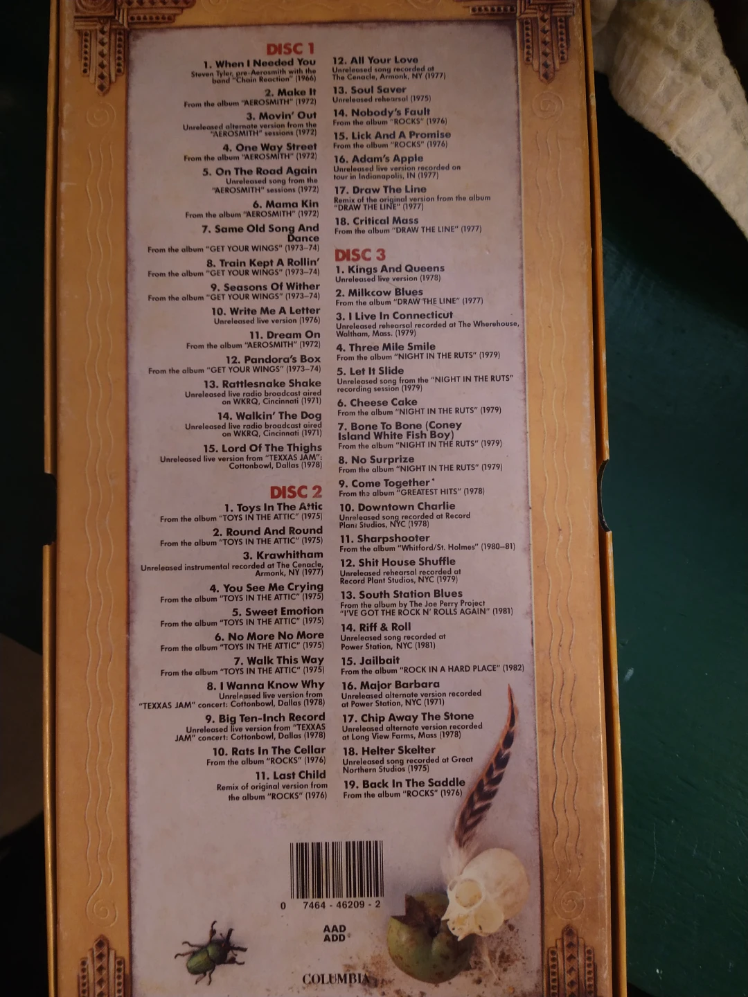Aerosmith Pandora's Box CD Set - photo 4