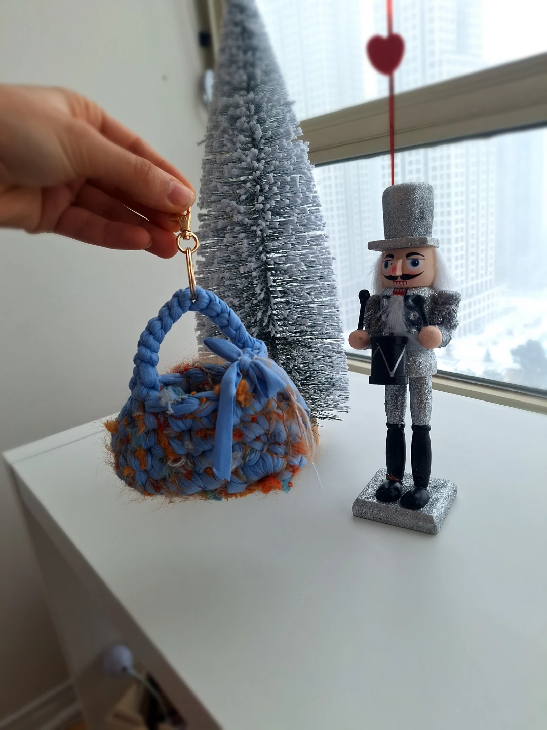 Handmade Crochet Mini Bag Keychain - photo 3