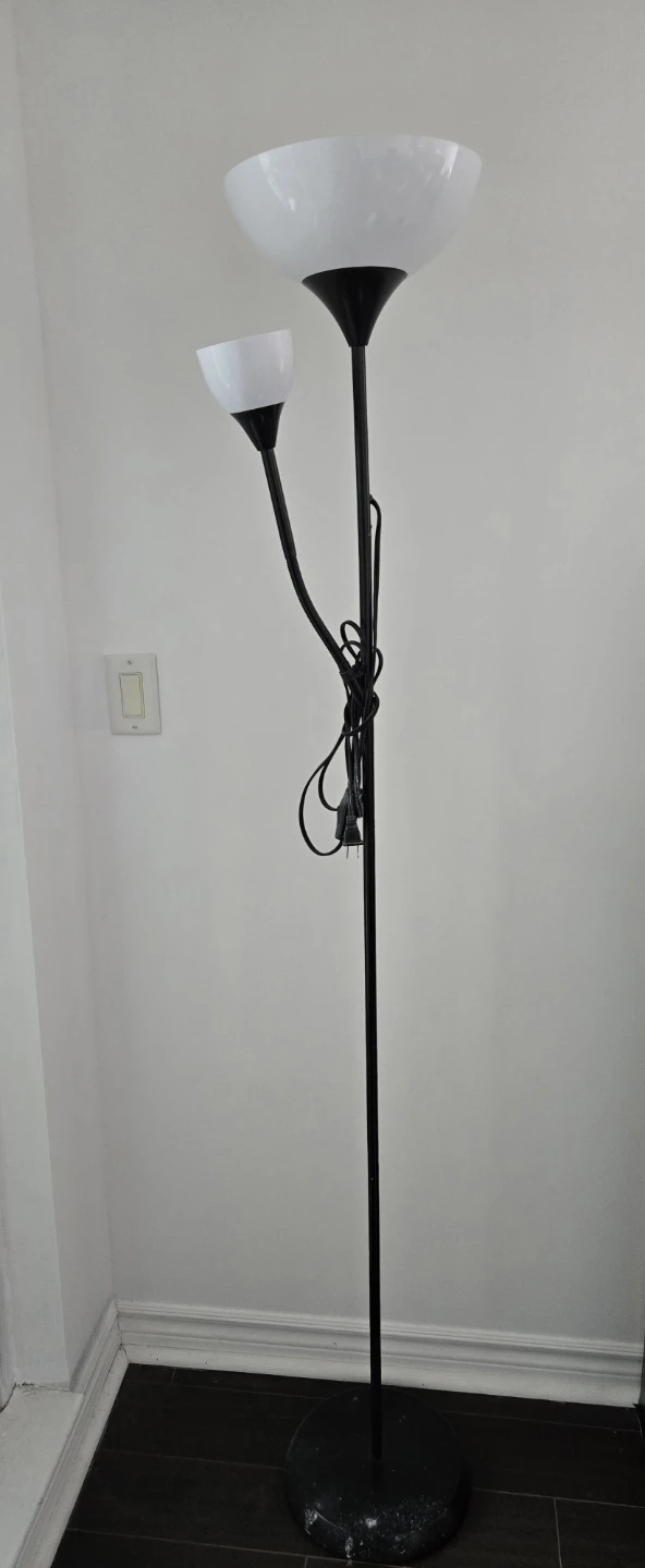 Ikea Floor Lamp with Two Lights