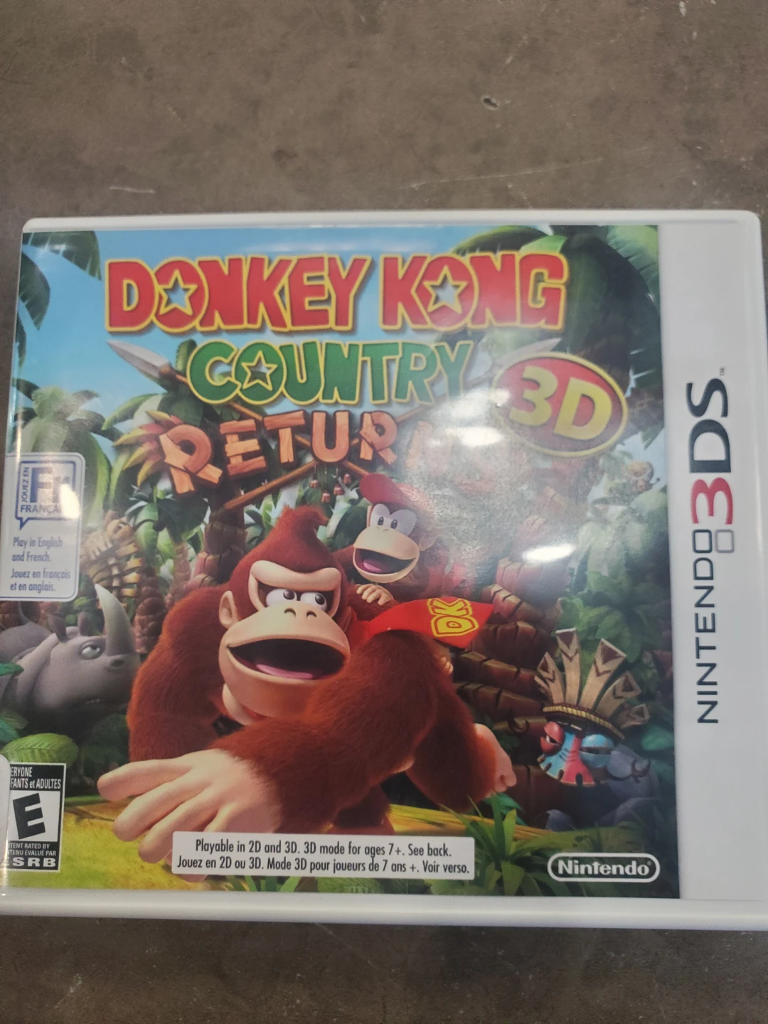 Donkey Kong Country Returns 3D Nintendo 3DS Game