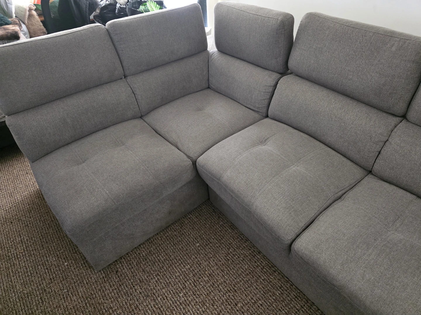 Grey Sectional  L Shape sofa