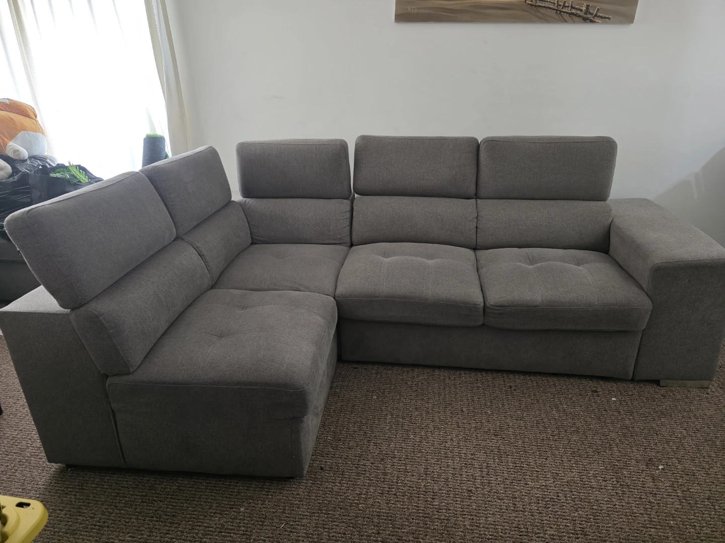 Grey Sectional  L Shape sofa - photo 3