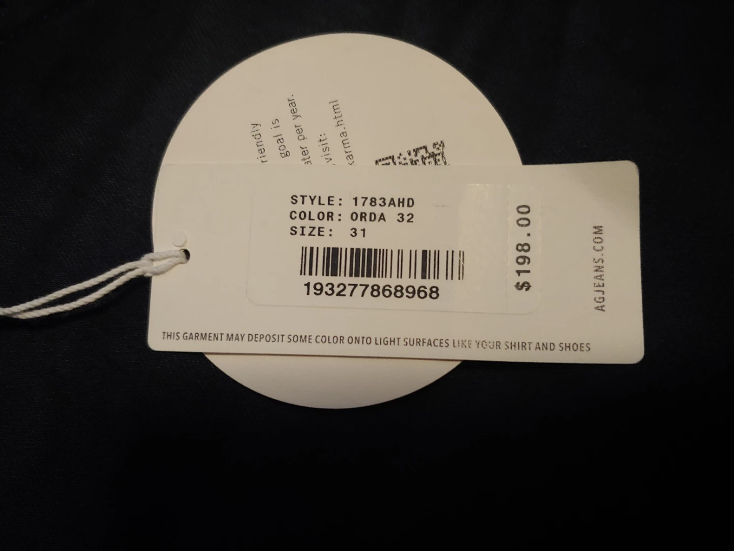 New Mens AG Tellis Modern Slim Jeans, Size 31 x 32 - photo 3