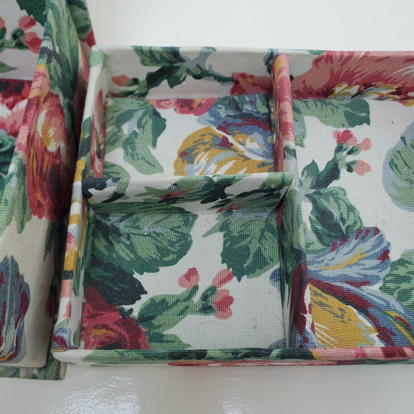 Free Floral Fabric Storage Box Organizer - photo 3
