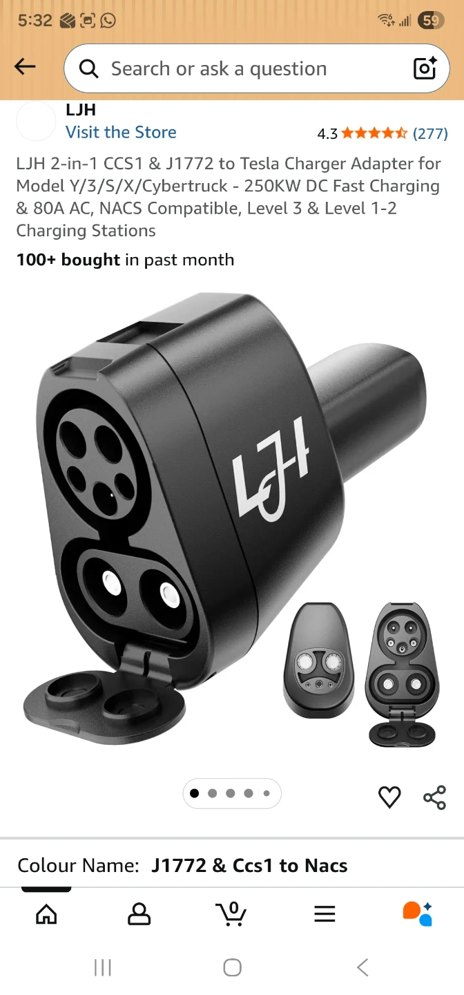 2in1 CCS & J1772 to TPC Adapter for Electric Vehicle Charging - photo 4