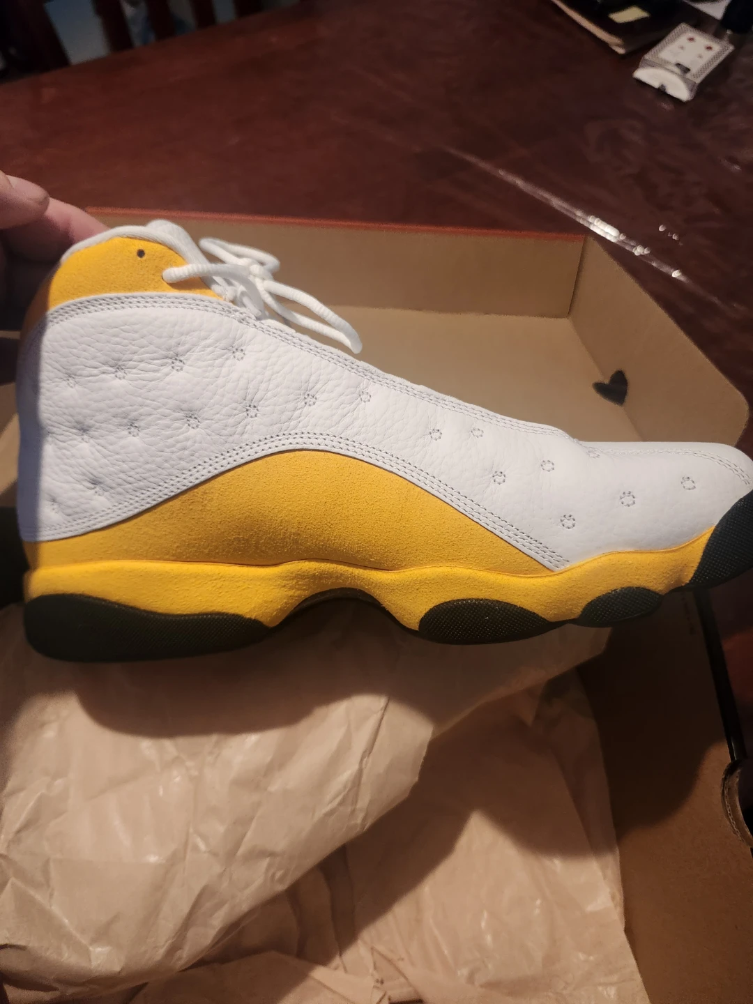 Air Jordan 13 Retro "Del Sol white yellow colorway - photo 4