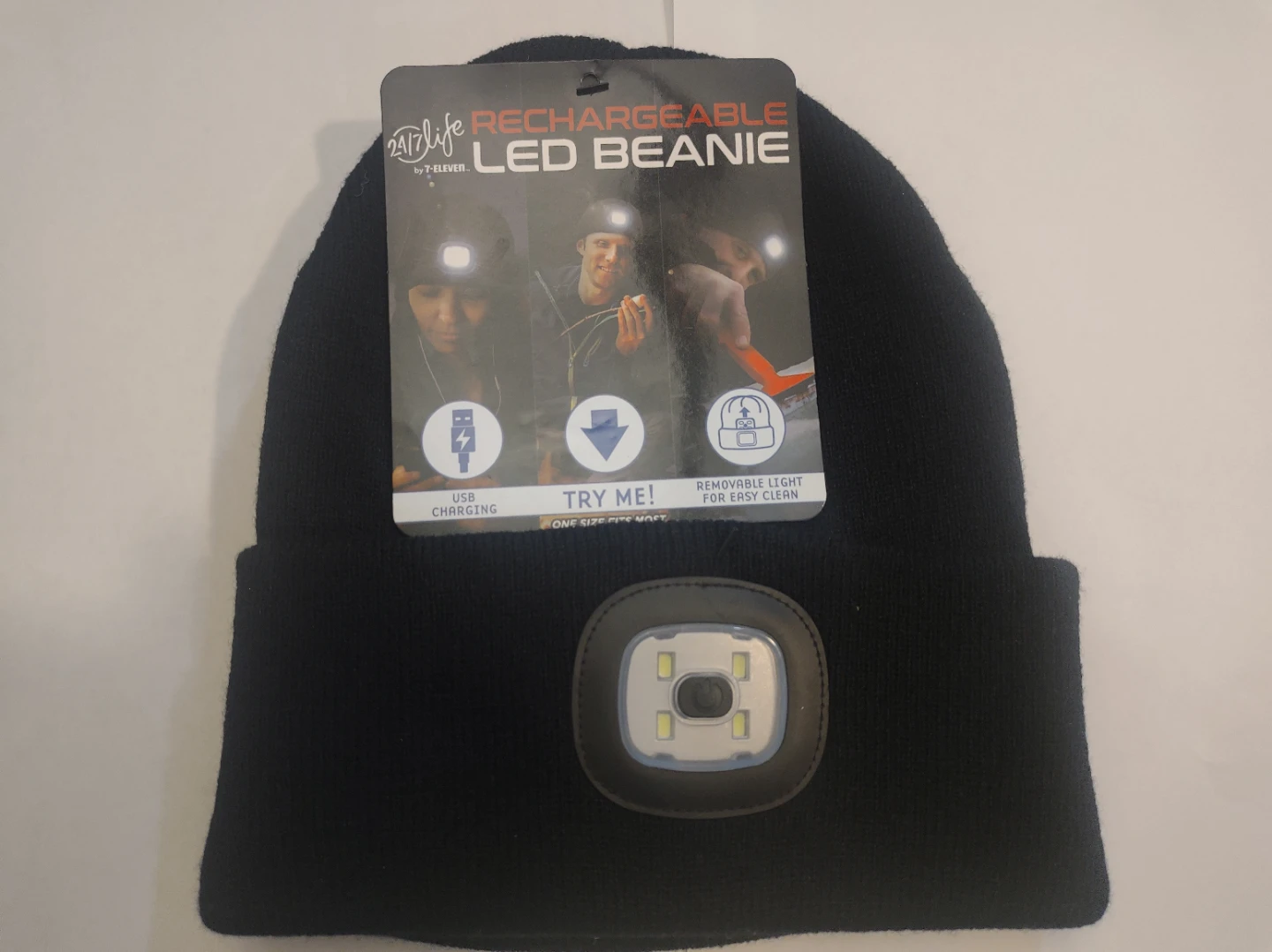 New Rechargeable LED Beanie 🧡