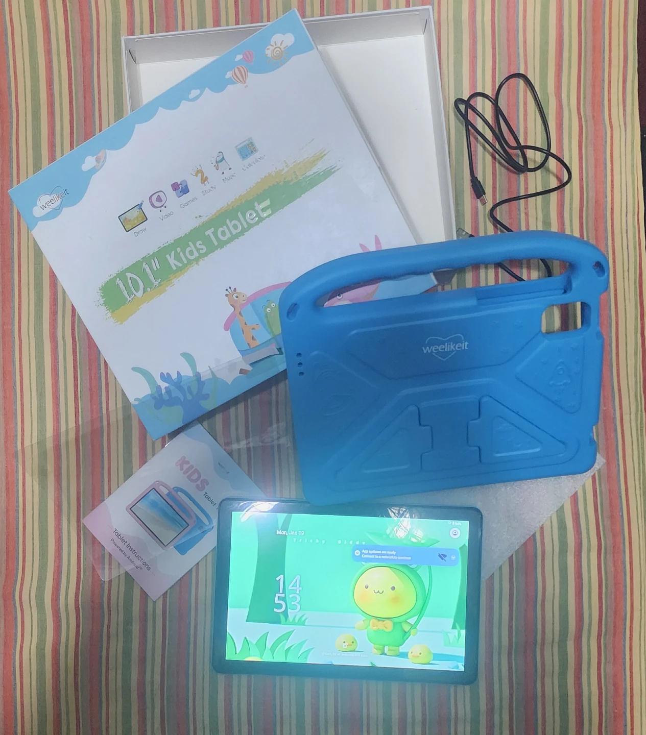 Weelikeit 10.1" Kids Tablet Blue