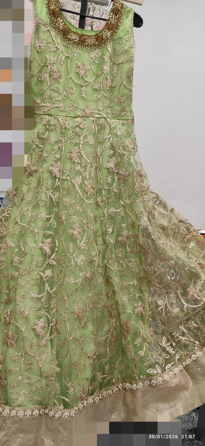 Green Embroidered Maxi Dress - photo 2