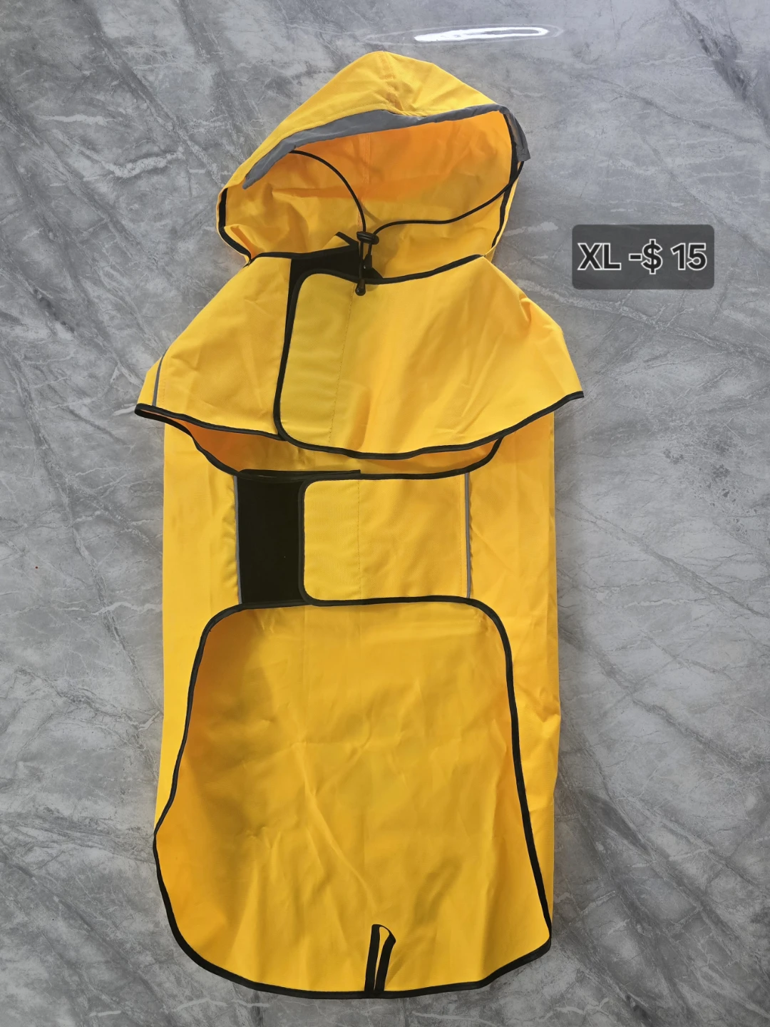 Dog Raincoat - Yellow, Size XL - photo 5