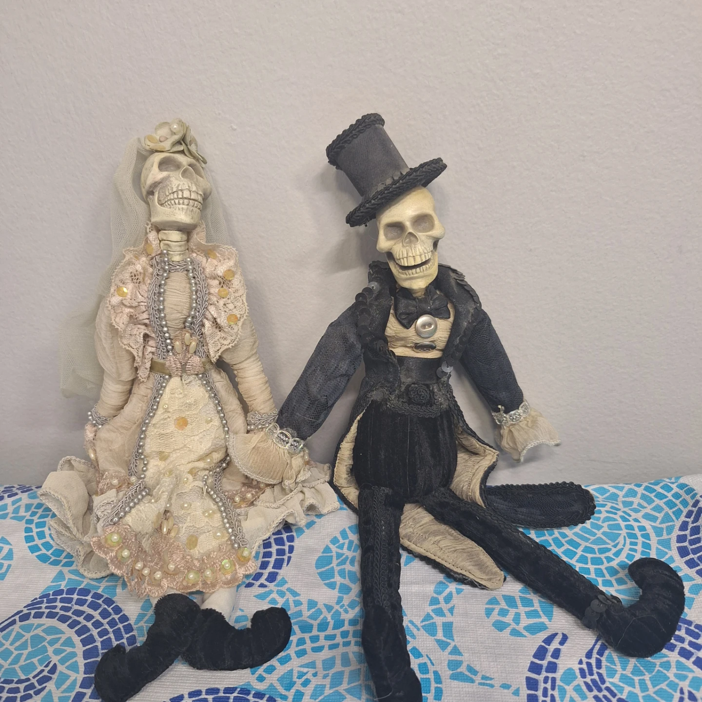 Skeleton Bride and Groom Dolls - photo 2