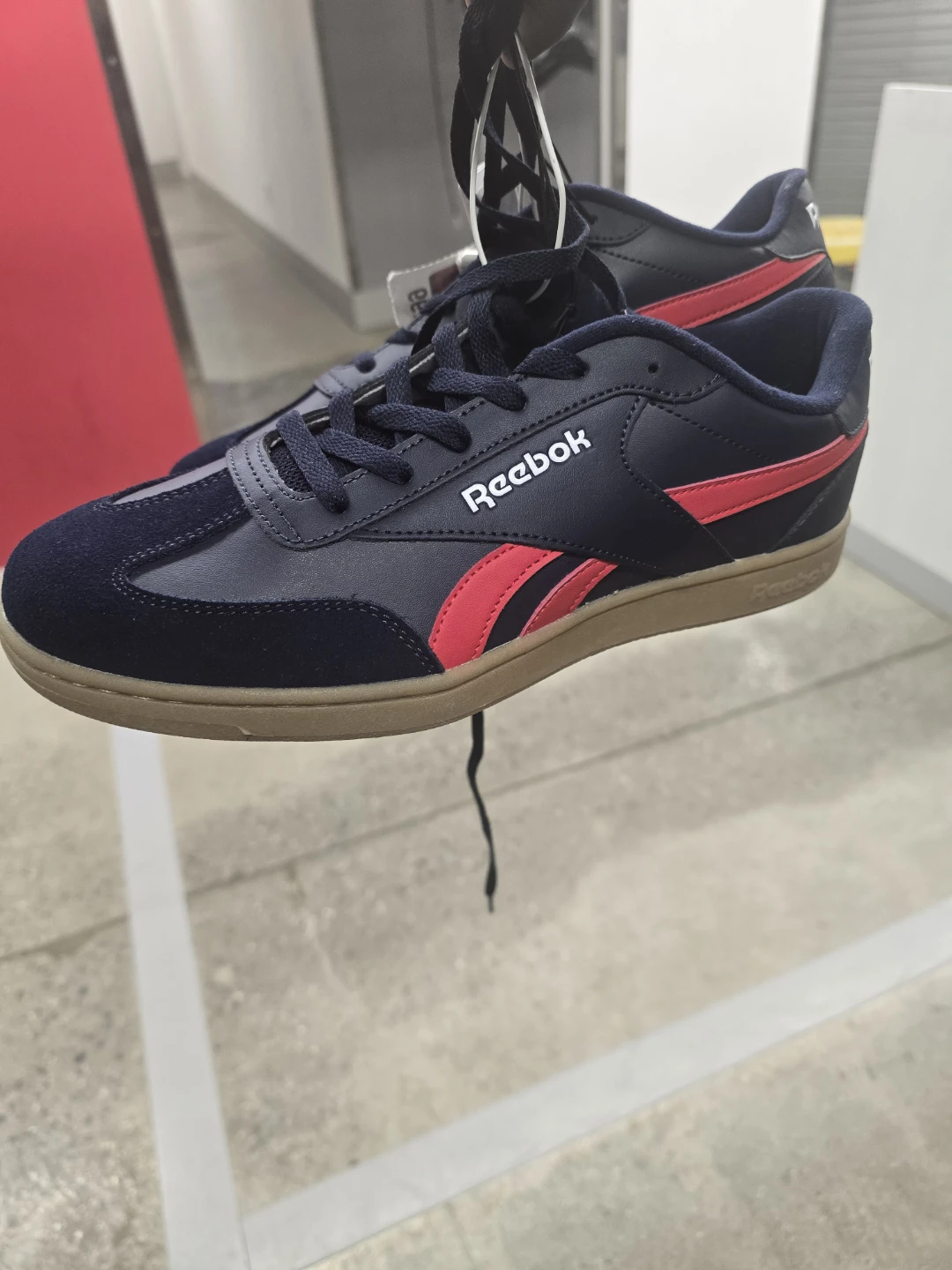 Reebok Navy & Red Sneakers