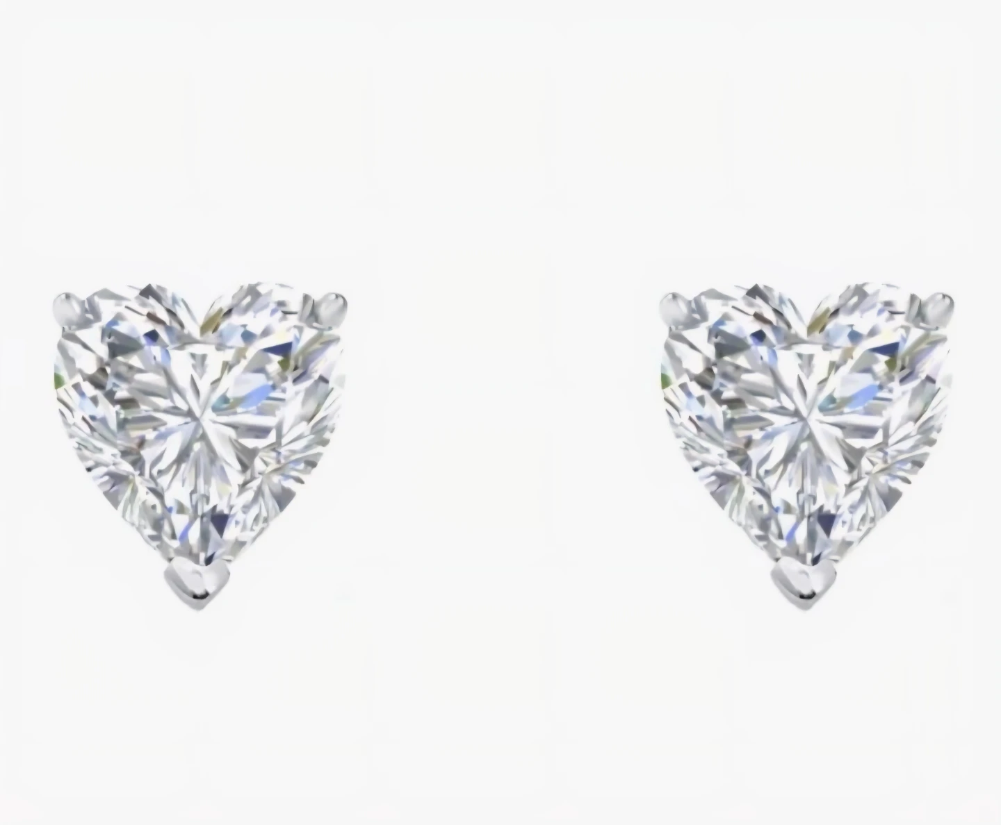 8carats Moissanite Heart Stud Earrings 10MM 8.00 CTW VVS - photo 2