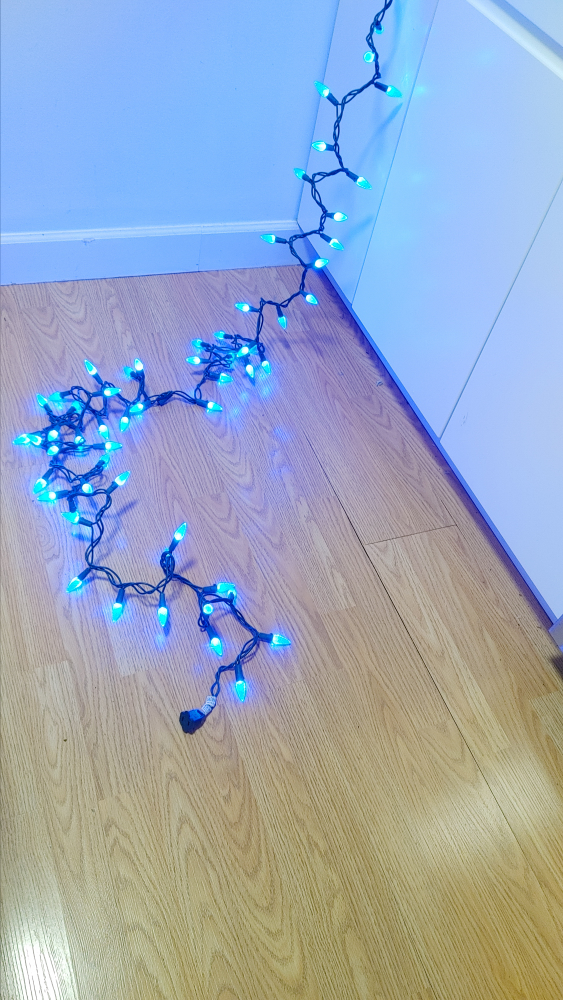 Blue Christmas String Lights 10ft long - photo 2