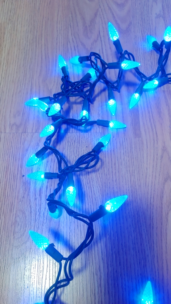 Blue Christmas String Lights 10ft long - photo 3