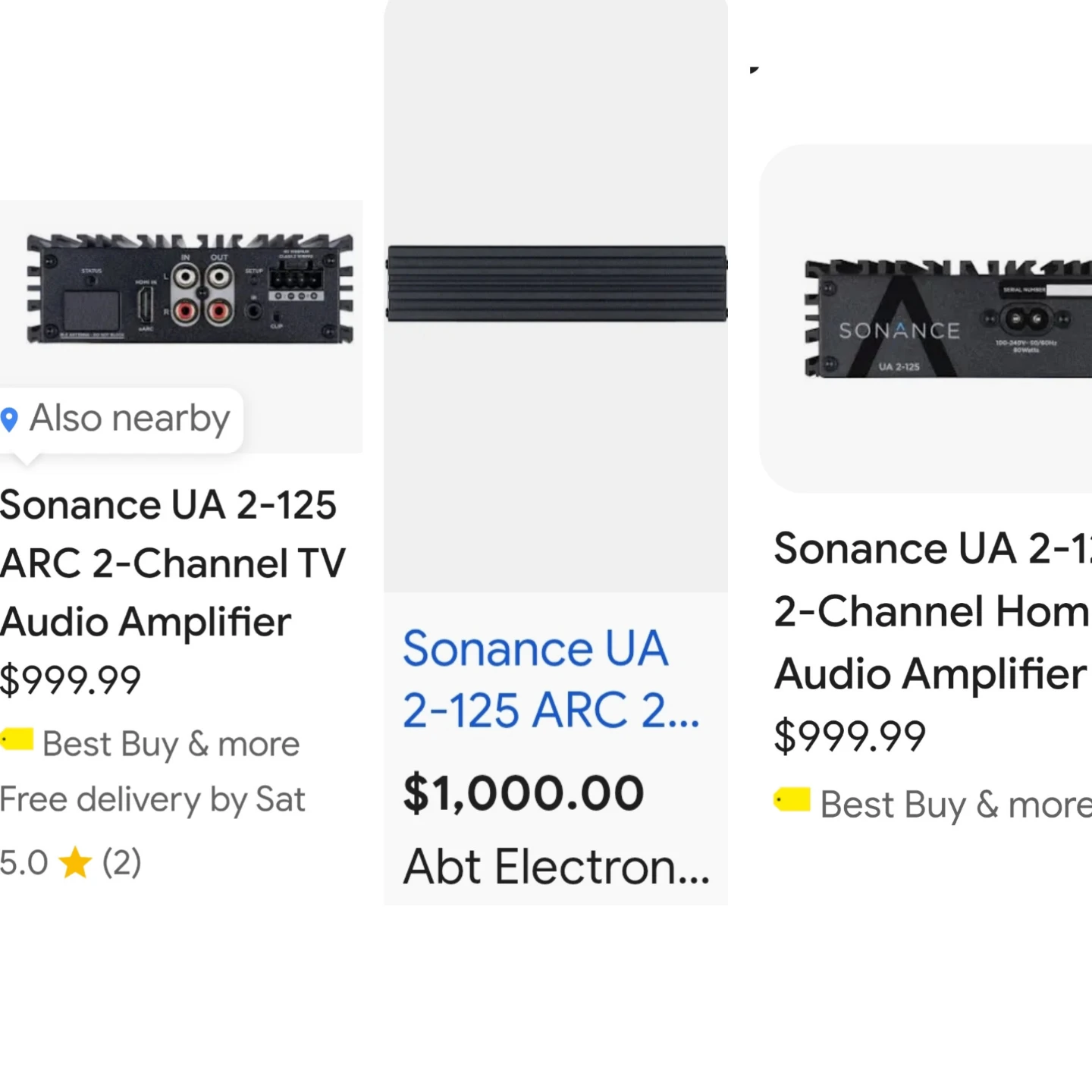 Sonance UA 2-125 ARC Amplifier - photo 5
