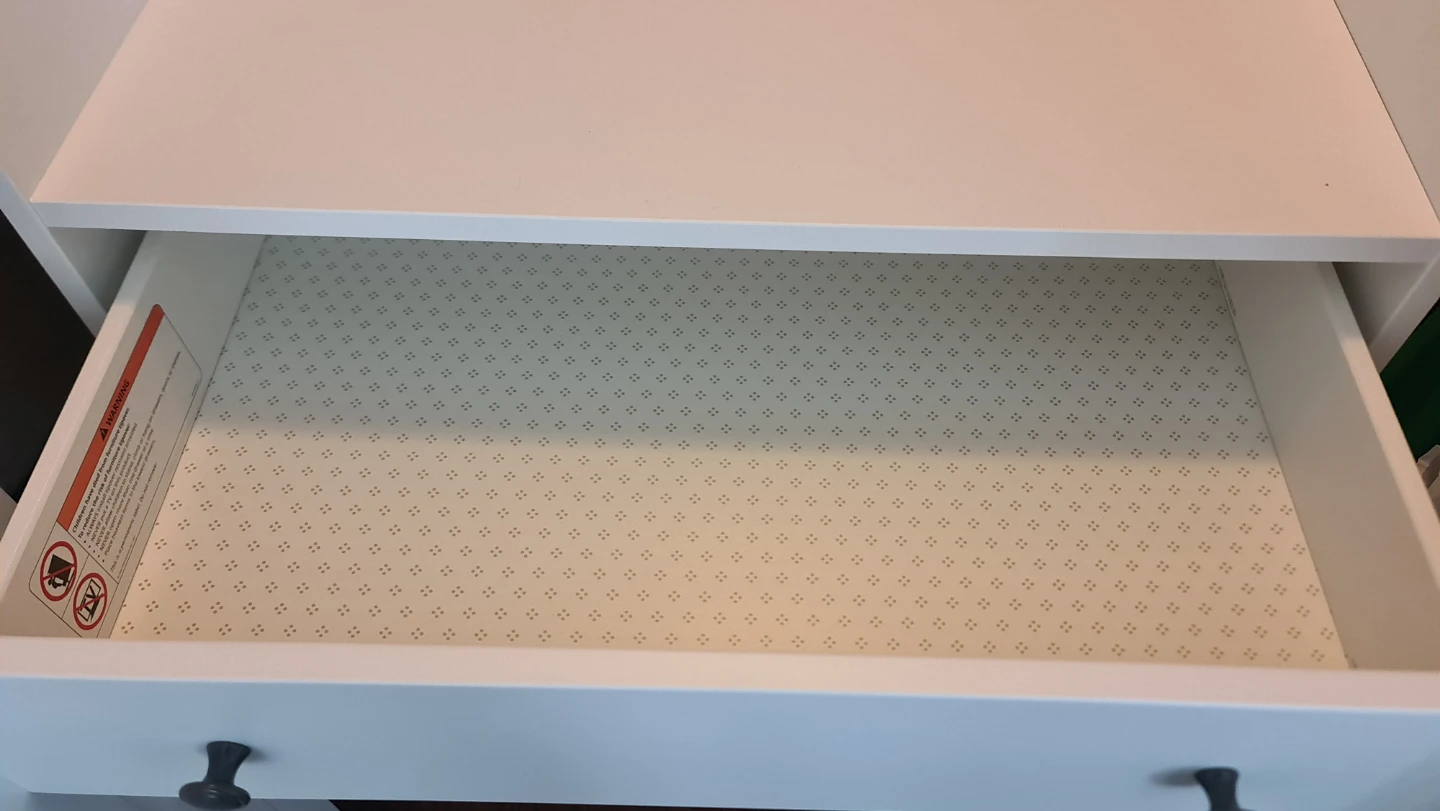 IKEA Huaga White 3-Drawer Dresser - photo 3